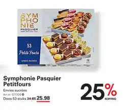 Sligro Symphonie Pasquier Petitfours aanbieding
