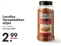 Sligro Lucullus Versgebakken uitjes aanbieding