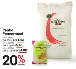 Sligro Panko Paneermeel aanbieding