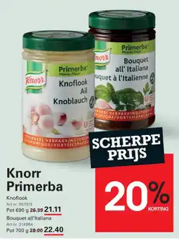 Sligro Knorr Primerba aanbieding