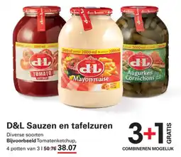 Sligro D&L Sauzen en tafelzuren aanbieding