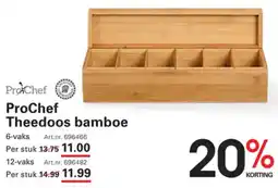 Sligro ProChef Theedoos Bamboe aanbieding