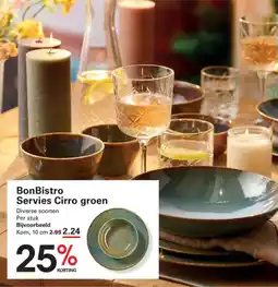Sligro BonBistro Servies Cirro Groen aanbieding