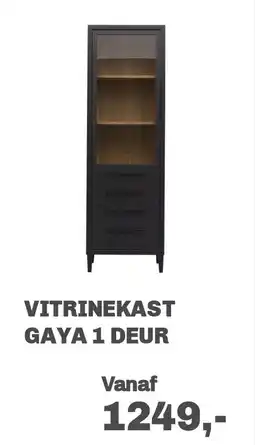 Trendhopper Vitrinekast gaya 1 deur aanbieding