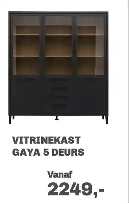Trendhopper Vitrinekast gaya 5 deurs aanbieding