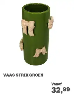 Trendhopper Vaas strik groen aanbieding