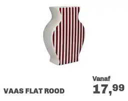 Trendhopper Vaas flat rood aanbieding