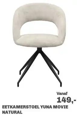 Trendhopper Eetkamerstoel Yuna Movie Natural aanbieding