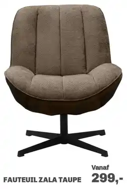 Trendhopper Fauteuil Zala Taupe aanbieding