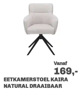 Trendhopper Eetkamerstoel Kaira Natural Draaibaar aanbieding