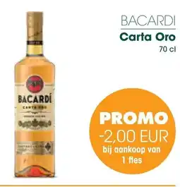 Prik en Tik Bacardi Carta Oro aanbieding