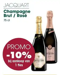 Prik en Tik Jacquart Champagne Brut / Rosé aanbieding