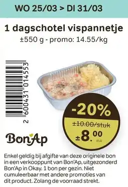 Bon Ap 1 dagschotel vispannetje aanbieding