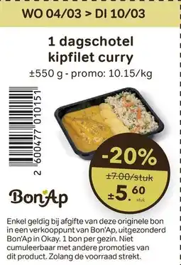 Bon Ap 1 dagschotel kipfilet curry aanbieding