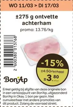 Bon Ap Ontvette Achterham aanbieding