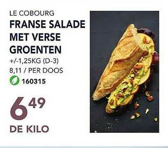 Bidfood Le Cobourg Franse Salade Met Verse Groenten aanbieding