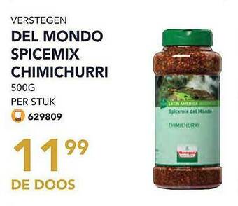 Bidfood Verstegen Del Mondo Spicemix Chimichurri aanbieding