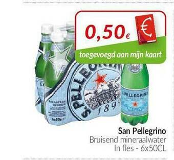 Intermarché San Pellegrino Bruisend Mineraalwater aanbieding
