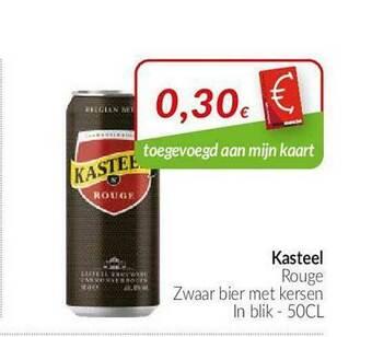 Intermarché Kasteel Rouge Zwaar Bier Met Kersen aanbieding