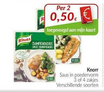 Intermarché Knorr Saus In Poedervorm aanbieding