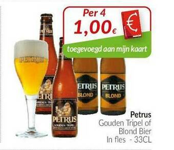 Petrus Gouden Tripel Of Blond Bier