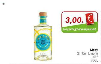 Intermarché Malfy Gin Con Limone aanbieding
