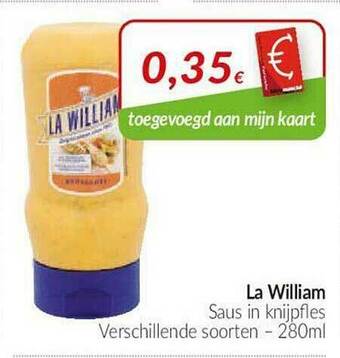 Intermarché La William Saus In Knijpfles aanbieding