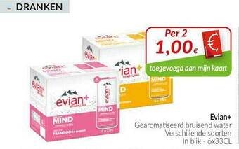 Intermarché Evian Gearomatiseerd Bruisend Water aanbieding