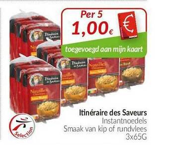 Intermarché Itinéraire Des Saveurs Instantnoedels aanbieding
