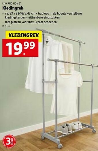 Lidl Kledingrek aanbieding