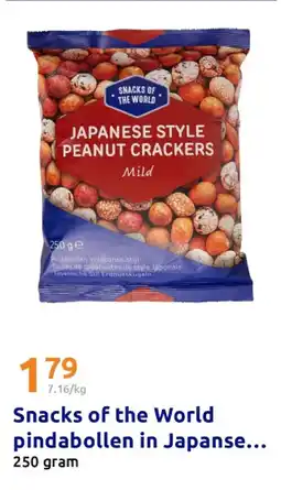 Action Snacks of the World pindabollen in Japanse stijl Mild aanbieding