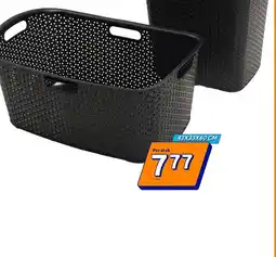 Action Curver rattan wasmand 43X33X60 CM aanbieding