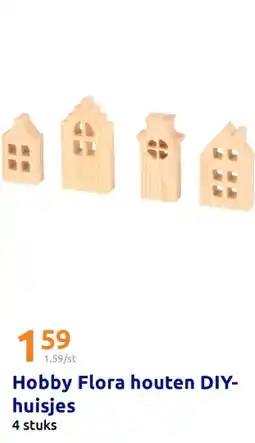 Action Hobby Flora houten DIYhuisjes aanbieding
