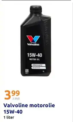 Action Valvoline Motorolie 15W-40 aanbieding