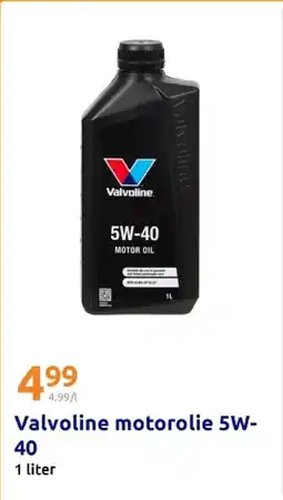 Action Valvoline motorolie 5W- 40 aanbieding