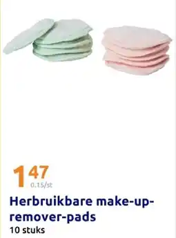 Action Herbruikbare Make-up Remover Pads aanbieding