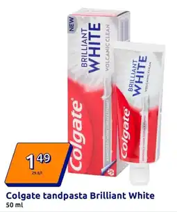 Action Colgate tandpasta Brilliant White aanbieding