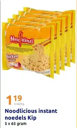 Action Noodlicious instant noedels Kip aanbieding