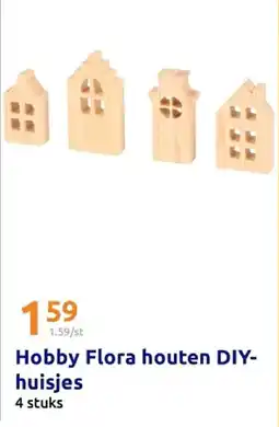 Action Hobby Flora Houten DIY Huisjes aanbieding