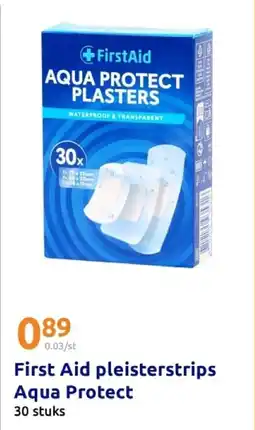 Action First Aid pleisterstrips Aqua Protect aanbieding