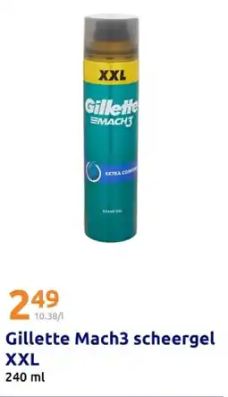 Action Gillette Mach3 Scheergel XXL aanbieding