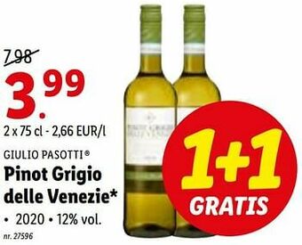 Lidl Pinot grigio delle venezie aanbieding