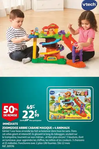 Immediate Zoomizooz Arbre Cabane Magique +4 Animaux
