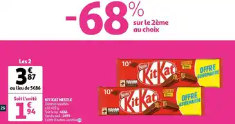 Auchan Kit Kat Nestle aanbieding