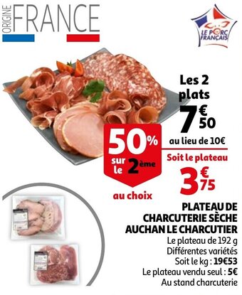 Auchan Plateau De Charcuterie Seche Auchan Le Charcutier aanbieding