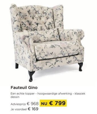 Fauteuil Gino