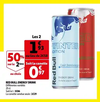 Auchan Red Bull Energy Drink aanbieding
