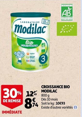Croissance Bio Modilac 800g