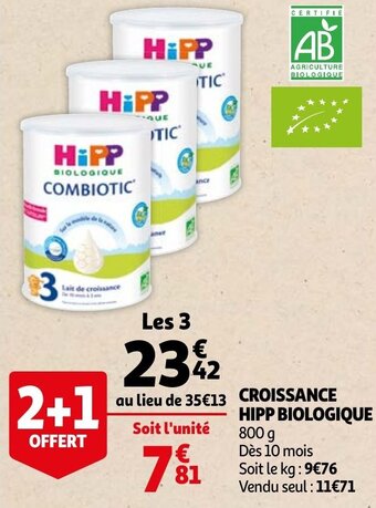 Croissance Hipp Biologique 800g
