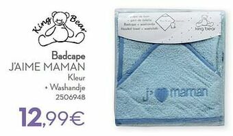 Cora Badcape j’aime maman aanbieding